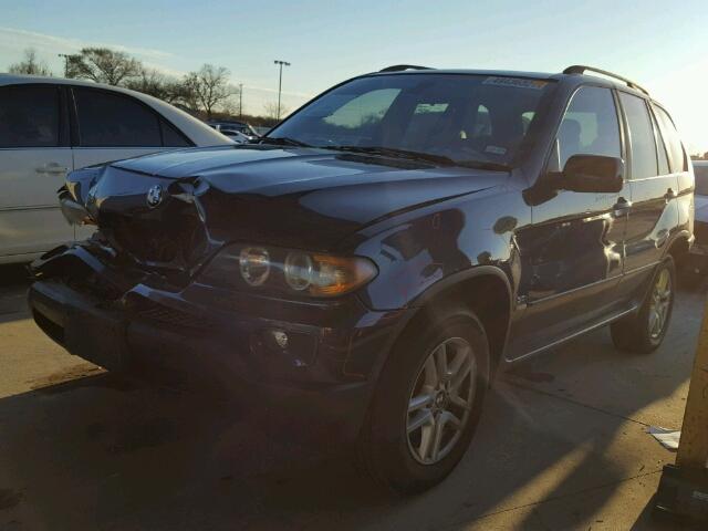 5UXFA13504LU28335 - 2004 BMW X5 3.0I BLUE photo 2