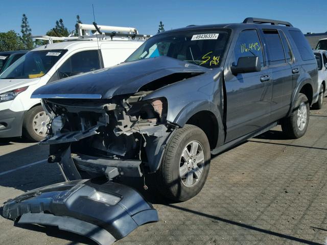 1FMEU7DE4AUA76058 - 2010 FORD EXPLORER X GRAY photo 2