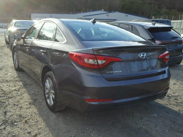 5NPE24AF4HH569457 - 2017 HYUNDAI SONATA SE GRAY photo 3