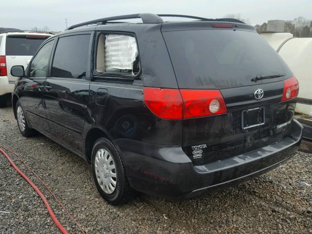 5TDKK4CC6AS320017 - 2010 TOYOTA SIENNA CE BLACK photo 3