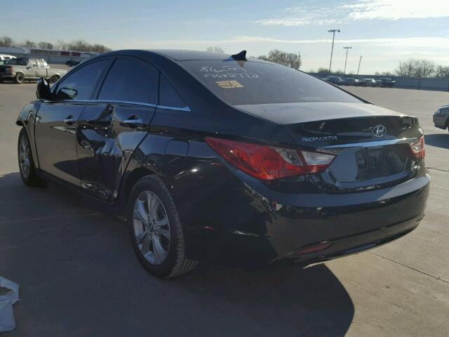 5NPEC4AC8BH012299 - 2011 HYUNDAI SONATA SE BLACK photo 3