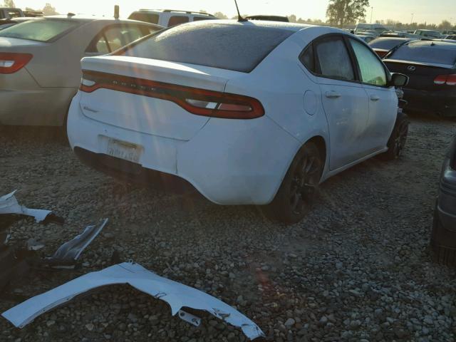 1C3CDFAA7GD608178 - 2016 DODGE DART SE WHITE photo 4