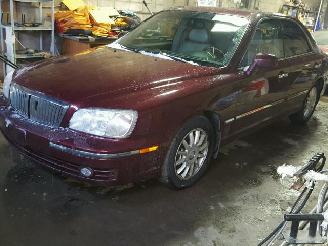 KMHFU45E74A327579 - 2004 HYUNDAI XG 350 BURGUNDY photo 2