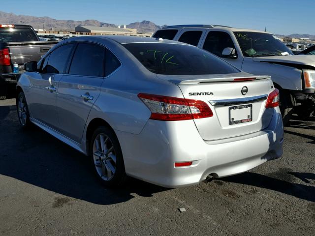 3N1AB7AP7FY295344 - 2015 NISSAN SENTRA S SILVER photo 3