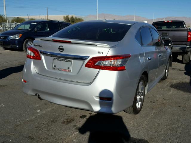 3N1AB7AP7FY295344 - 2015 NISSAN SENTRA S SILVER photo 4