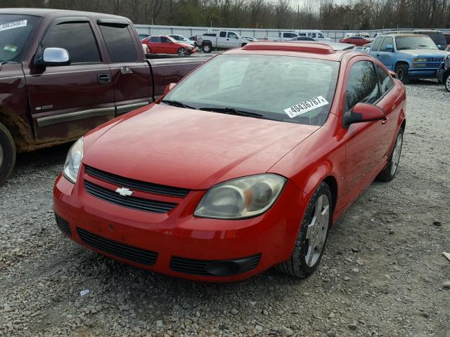 1G1AT18H697147738 - 2009 CHEVROLET COBALT LT RED photo 2