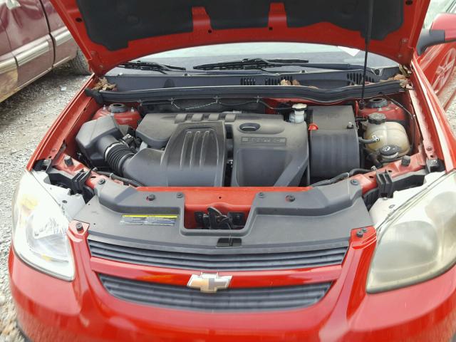 1G1AT18H697147738 - 2009 CHEVROLET COBALT LT RED photo 7