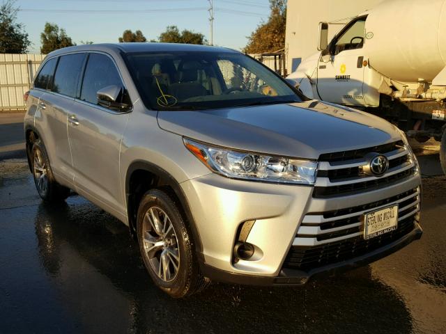 5TDZARFH5HS024504 - 2017 TOYOTA HIGHLANDER SILVER photo 1