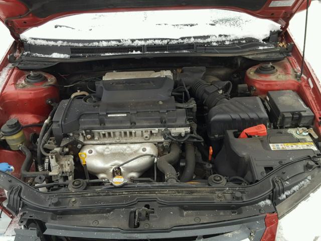 KNAFE121285509333 - 2008 KIA SPECTRA EX RED photo 7