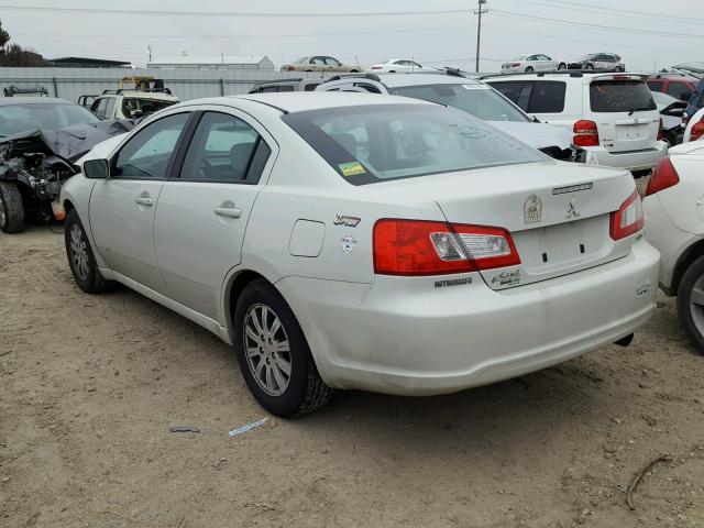 4A3AB36F29E009727 - 2009 MITSUBISHI GALANT ES WHITE photo 3