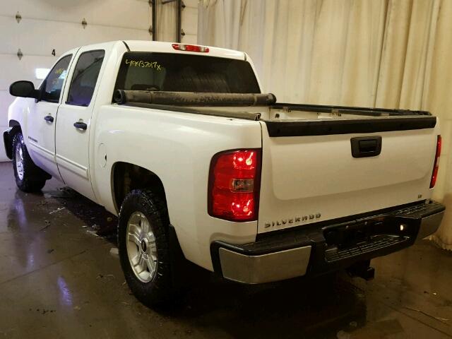 3GCEK23309G252812 - 2009 CHEVROLET SILVERADO WHITE photo 3