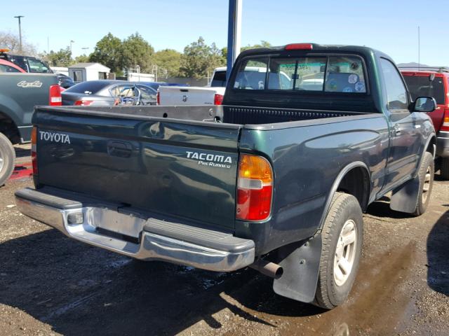 4TANM92N3YZ651620 - 2000 TOYOTA TACOMA PRE GREEN photo 4