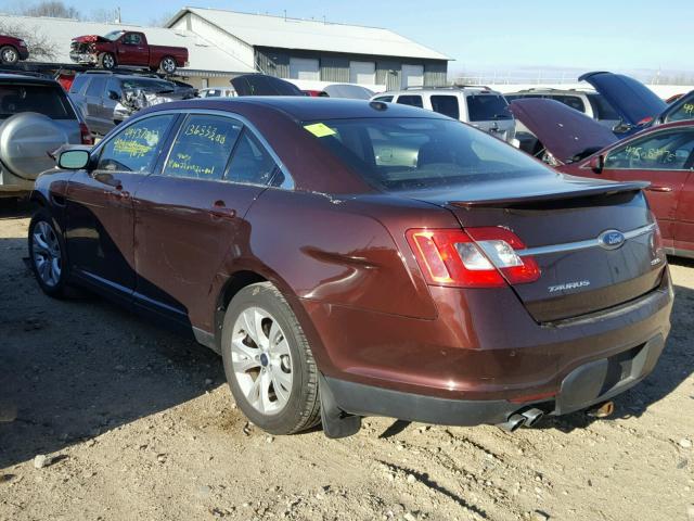 1FAHP2EW5AG149929 - 2010 FORD TAURUS SEL BROWN photo 3