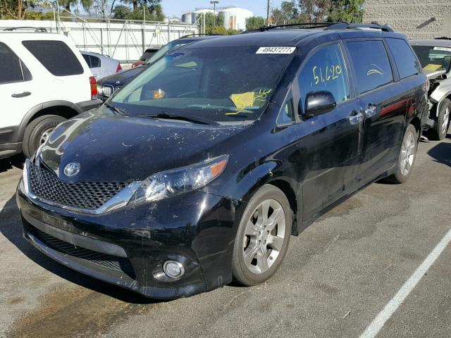 5TDXK3DC0DS390695 - 2013 TOYOTA SIENNA SPO BLACK photo 2