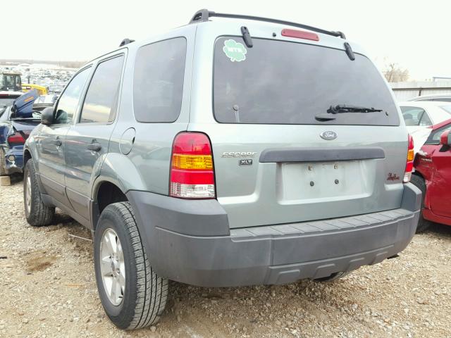 1FMYU03115KA62123 - 2005 FORD ESCAPE XLT GREEN photo 3