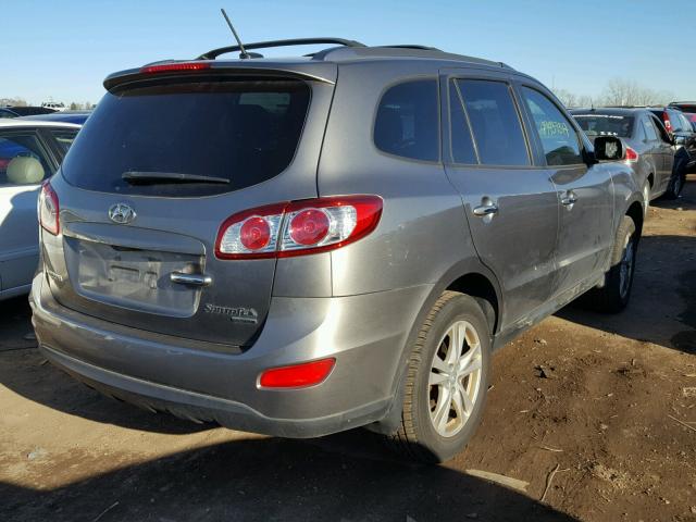 5XYZK3AB4BG034135 - 2011 HYUNDAI SANTA FE L GRAY photo 4