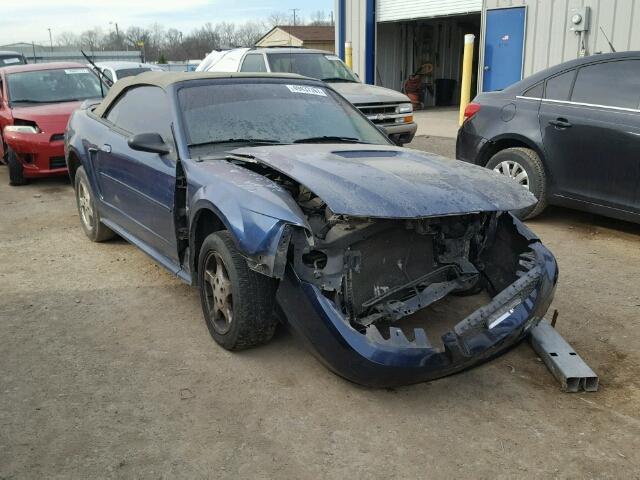 1FAFP44483F362207 - 2003 FORD MUSTANG BLUE photo 1