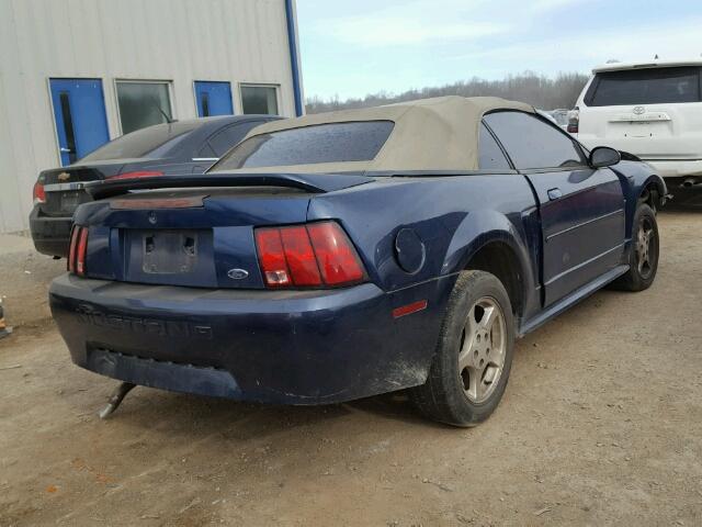 1FAFP44483F362207 - 2003 FORD MUSTANG BLUE photo 4