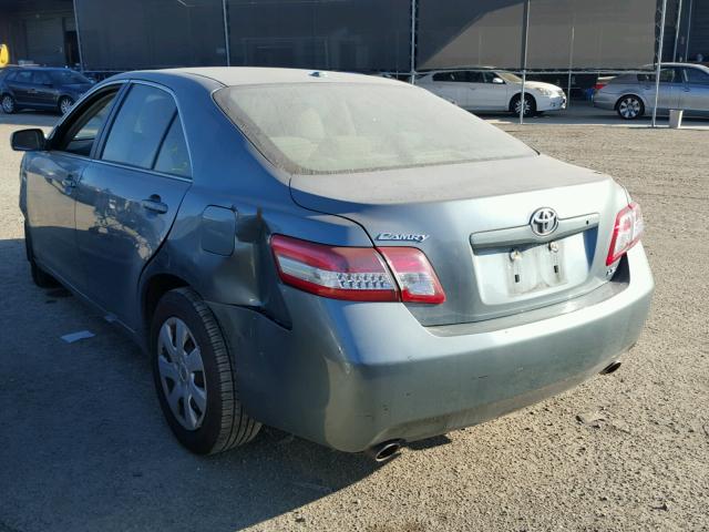 4T1BK3EKXBU612101 - 2011 TOYOTA CAMRY SE GREEN photo 3