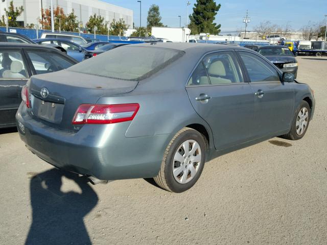 4T1BK3EKXBU612101 - 2011 TOYOTA CAMRY SE GREEN photo 4