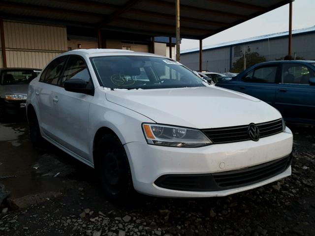 3VW2K7AJXCM387352 - 2012 VOLKSWAGEN JETTA BASE WHITE photo 1