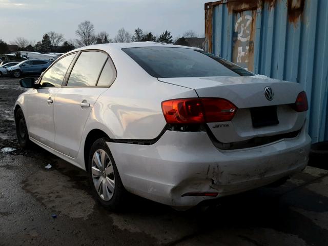 3VW2K7AJXCM387352 - 2012 VOLKSWAGEN JETTA BASE 白色 照片 3