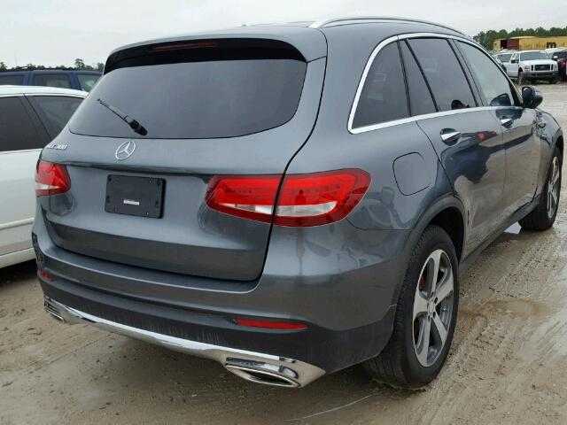 WDC0G4JB8HF185288 - 2017 MERCEDES-BENZ GLC 300 GRAY photo 4