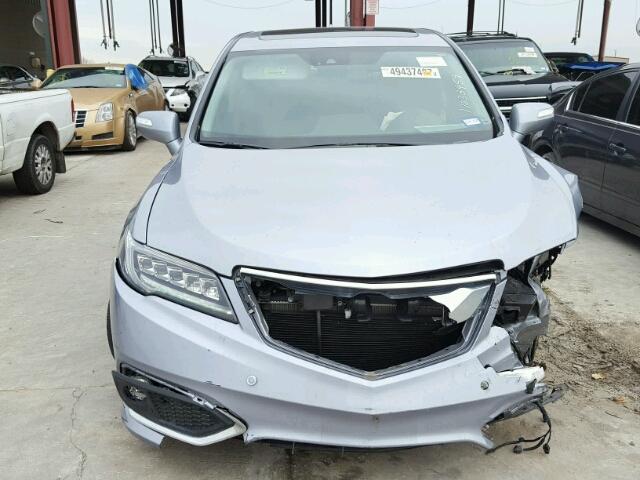 5J8TB3H75GL010009 - 2016 ACURA RDX ADVANC BLUE photo 9