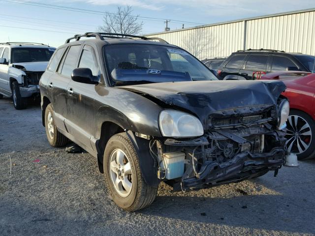 KM8SC73E45U860236 - 2005 HYUNDAI SANTA FE G BLACK photo 1