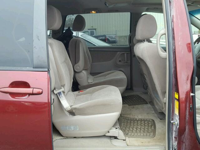 5TDZA22C54S204920 - 2004 TOYOTA SIENNA XLE RED photo 6