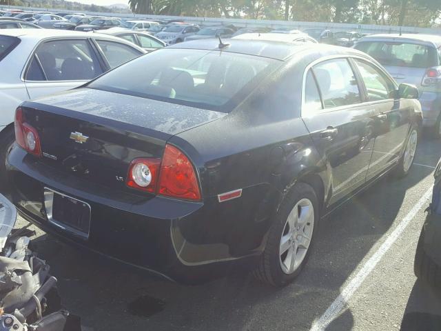 1G1ZG57B494154961 - 2009 CHEVROLET MALIBU LS შავი ფოტო 4