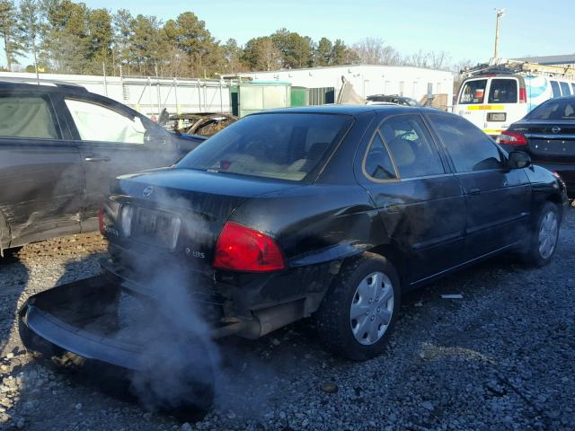 3N1CB51D54L845329 - 2004 NISSAN SENTRA 1.8 BLACK photo 4