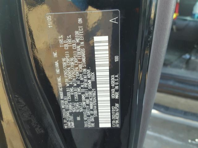 5TBBT44176S478621 - 2006 TOYOTA TUNDRA ACC BLACK photo 10