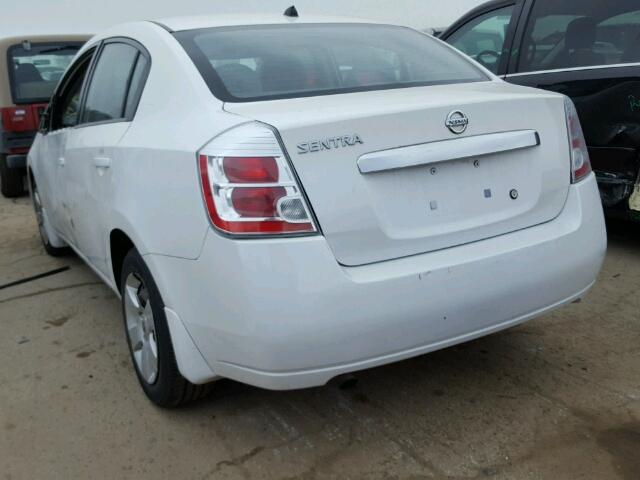 3N1AB6AP0AL605057 - 2010 NISSAN SENTRA WHITE photo 3