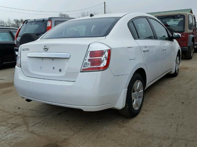 3N1AB6AP0AL605057 - 2010 NISSAN SENTRA WHITE photo 4