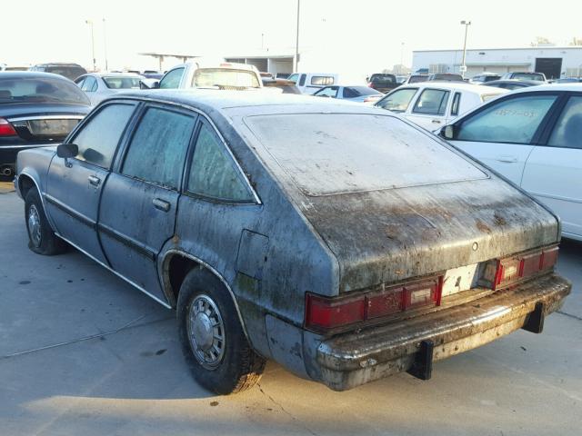 1G1AX68X1EW103316 - 1984 CHEVROLET CITATION I BLUE photo 3