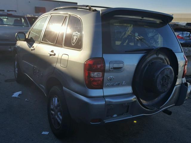 JTEGD20V540005285 - 2004 TOYOTA RAV4 GRAY photo 3