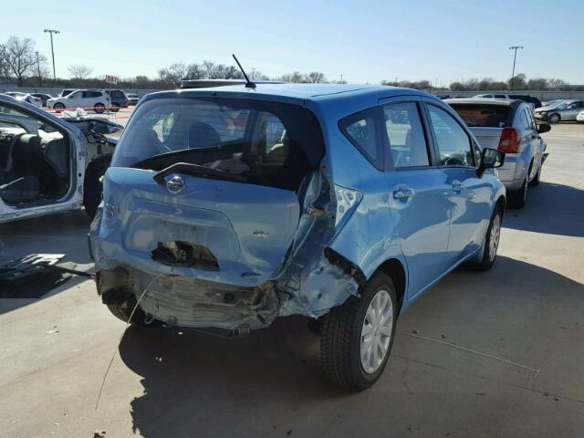 3N1CE2CP3FL355763 - 2015 NISSAN VERSA NOTE BLUE photo 4