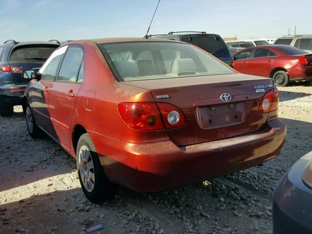 1NXBR32E93Z111289 - 2003 TOYOTA COROLLA CE RED photo 3