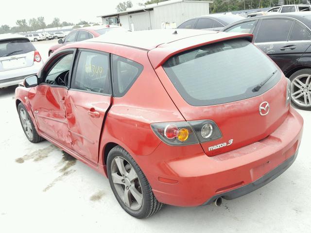 JM1BK143151248126 - 2005 MAZDA 3 HATCHBAC RED photo 3