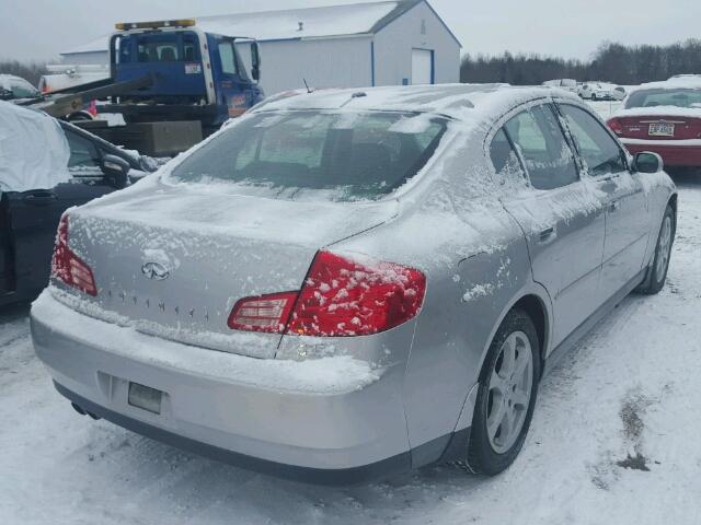 JNKCV51F54M708157 - 2004 INFINITI G35 SILVER photo 4