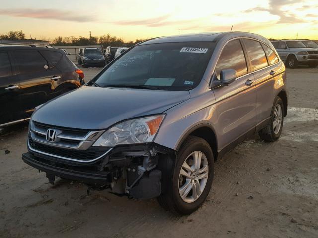 5J6RE3H72AL012009 - 2010 HONDA CR-V EXL 蓝色 照片 2