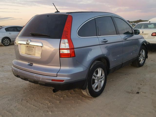 5J6RE3H72AL012009 - 2010 HONDA CR-V EXL 蓝色 照片 4
