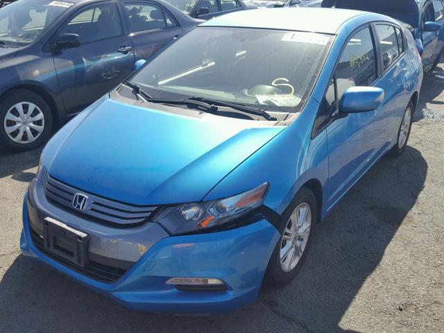 JHMZE2H76AS013135 - 2010 HONDA INSIGHT EX BLUE photo 2