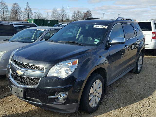 2CNALPECXB6470758 - 2011 CHEVROLET EQUINOX LT BLACK photo 2