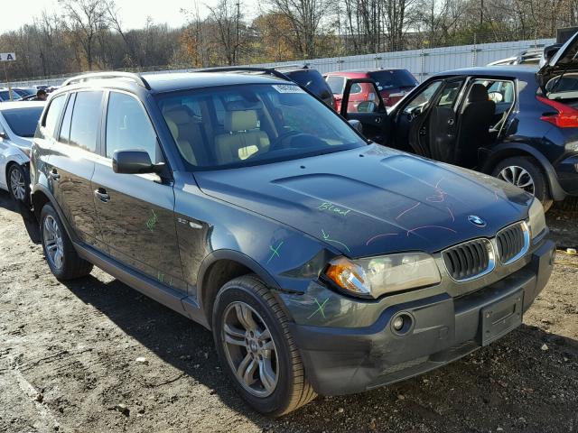 WBXPA93465WD19573 - 2005 BMW X3 3.0I GREEN photo 1