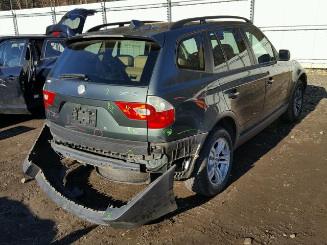 WBXPA93465WD19573 - 2005 BMW X3 3.0I GREEN photo 4