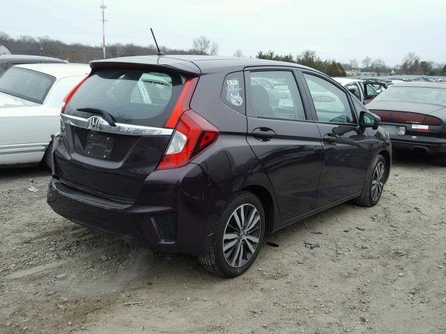 3HGGK5H84FM737953 - 2015 HONDA FIT EX PURPLE photo 4