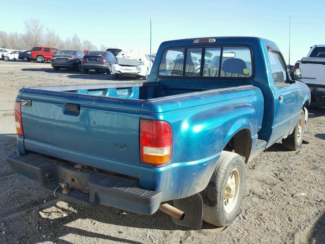 1FTCR10A1TPB30754 - 1996 FORD RANGER GREEN photo 4