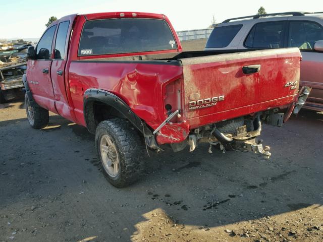 3D7KU28D54G275113 - 2004 DODGE RAM 2500 S Qırmızı foto 3